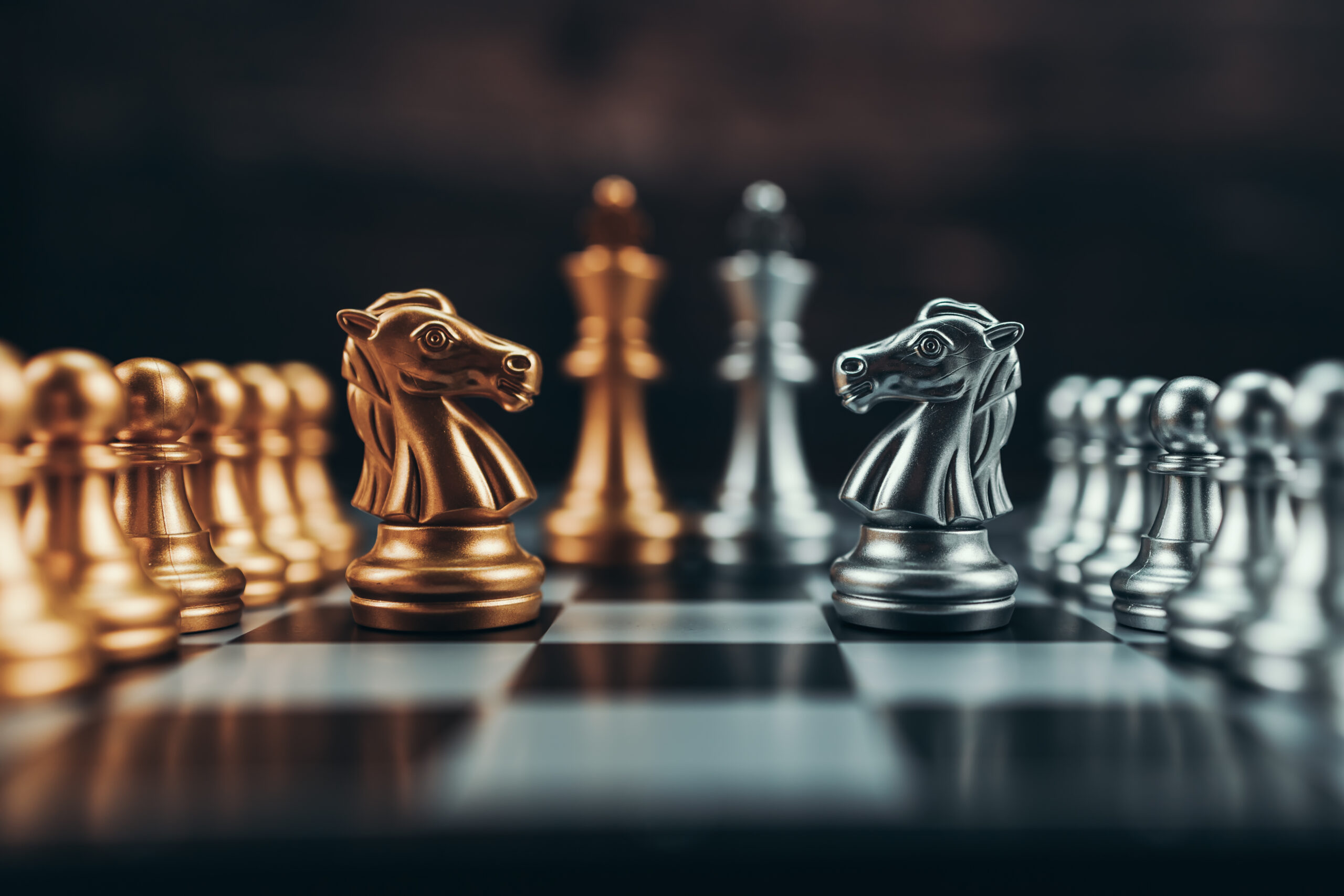 A chess game in progress, used in session to observe planning and reasoning